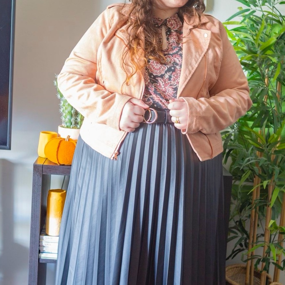 A New Day XXL Blush Pink Suede Jacket